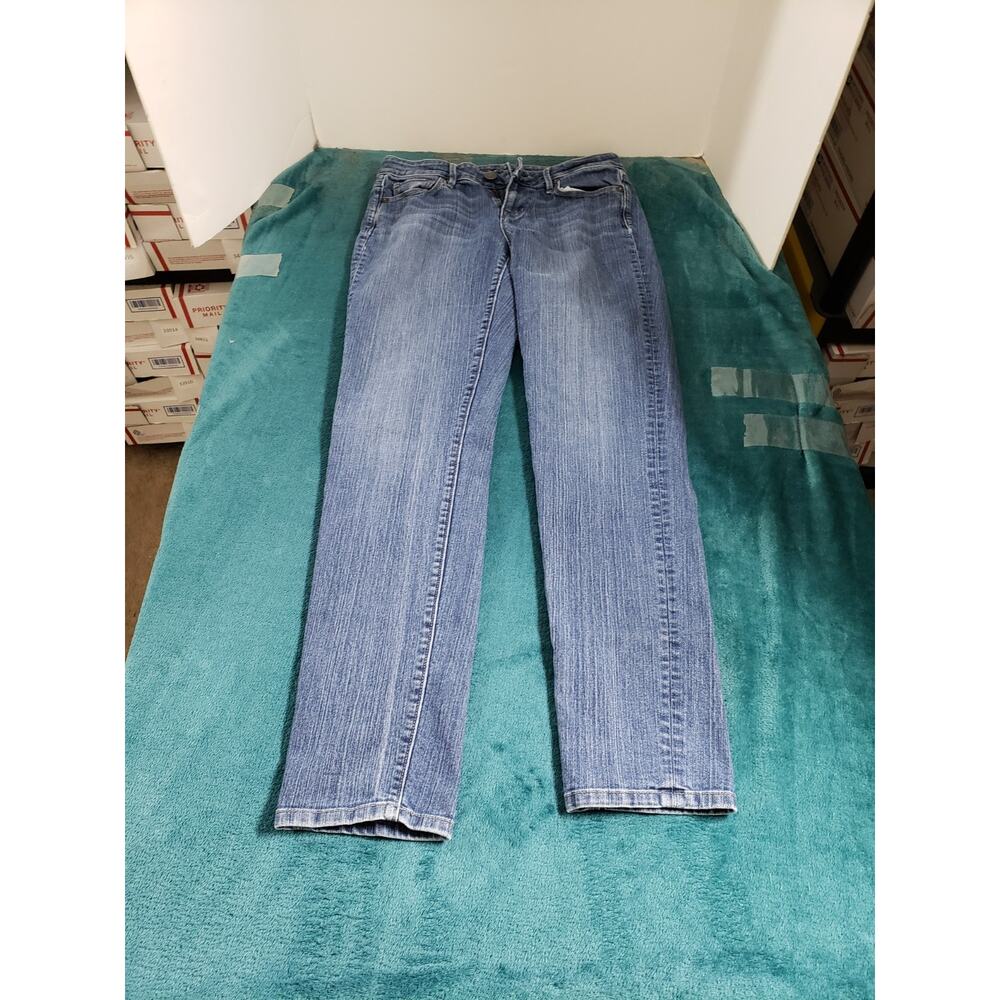 Loft Jeans Size 4 Womens Blue Denim Pants Mid Rise Ladies Modern Skinny